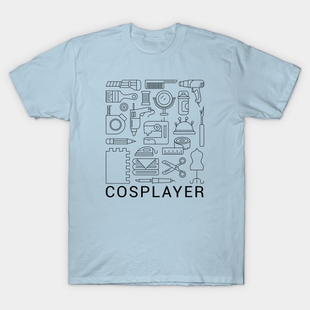 Cosplay Tool Kit (Black) T-Shirt by SerenityDiscord